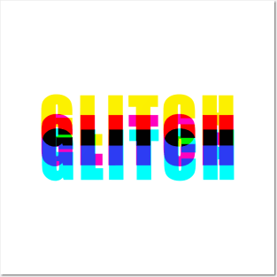 Glitch Effect Posters and Art